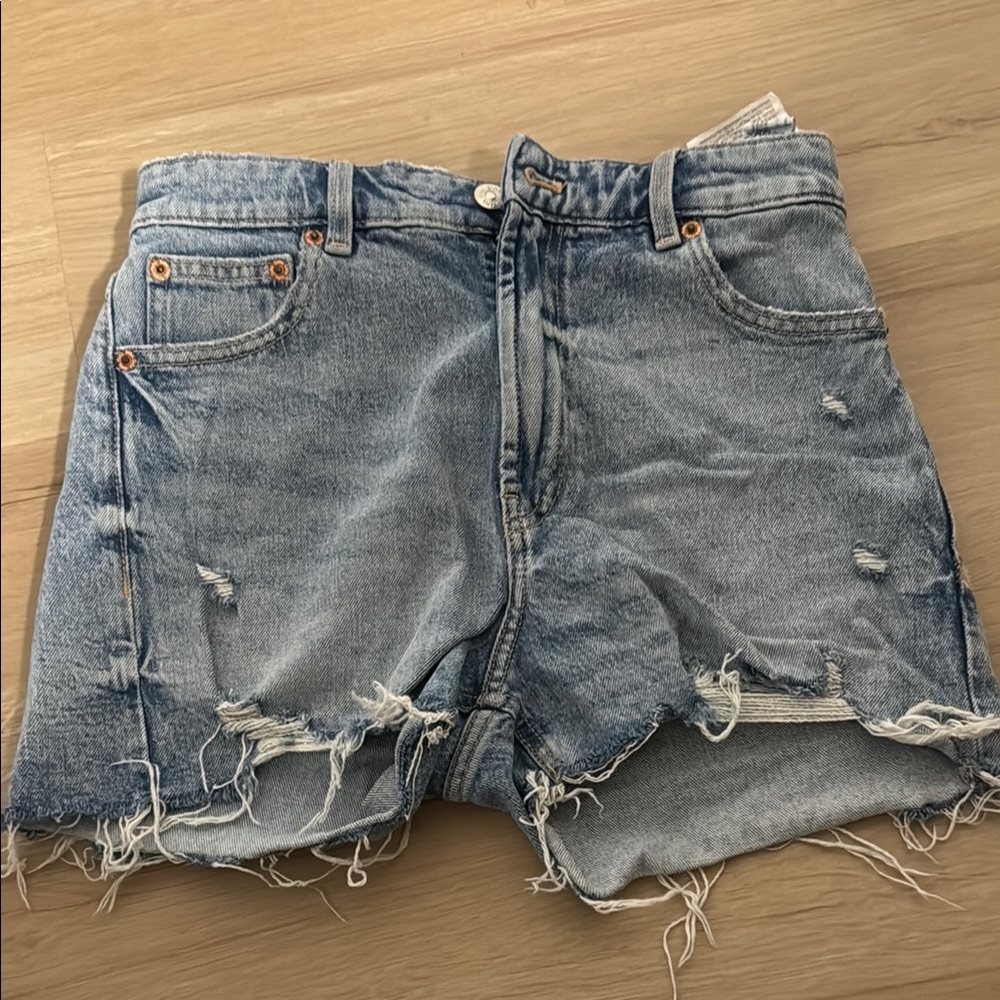 Distressed Denim Women Shorts